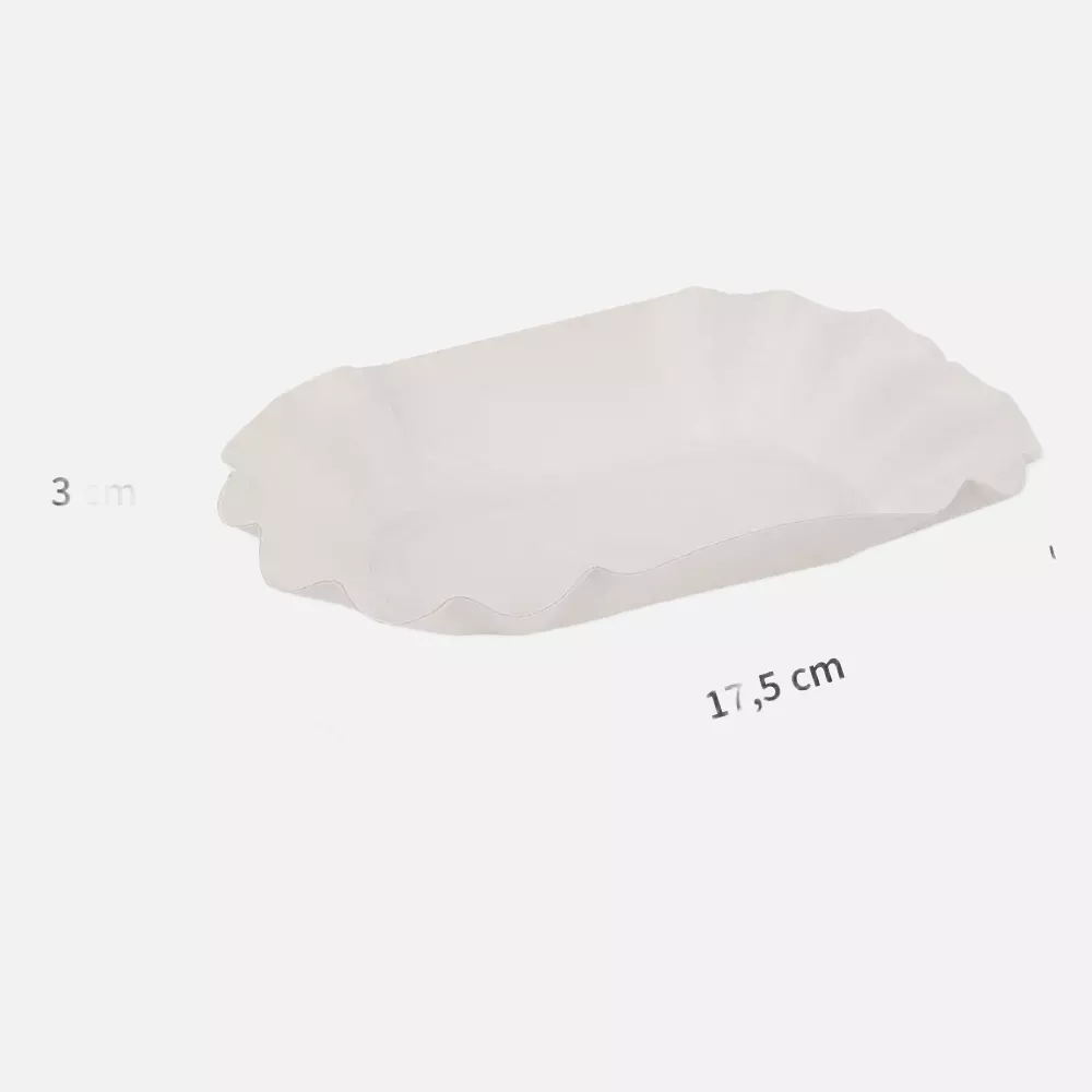 Franz Mensch 415320, Oval Paperboard Paper Trays, 105 x 175 x 30 mm, FSC®-Mix, image 3