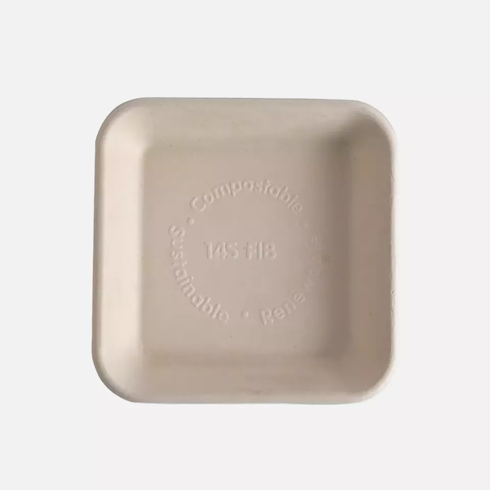 NATUREStar 411625, Rechteckige Bio-Bagasse-Schalen, 153 x 24 mm, Natur, image 1, gallery thumbnail