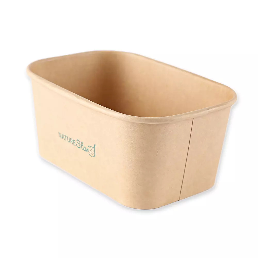 NATUREStar 417410, FSC®-mix Organic Takeaway Trays, Kraft Paper/PE, 172 x 120 x 75 mm, 1000 ml, image 1