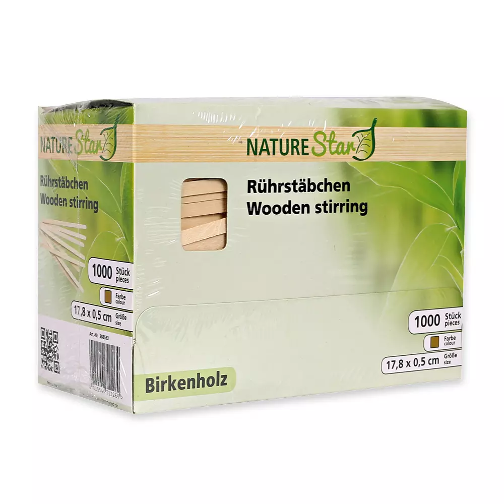 NATUREStar 388533, Organic Wood Stirrers, 178 mm, image 3