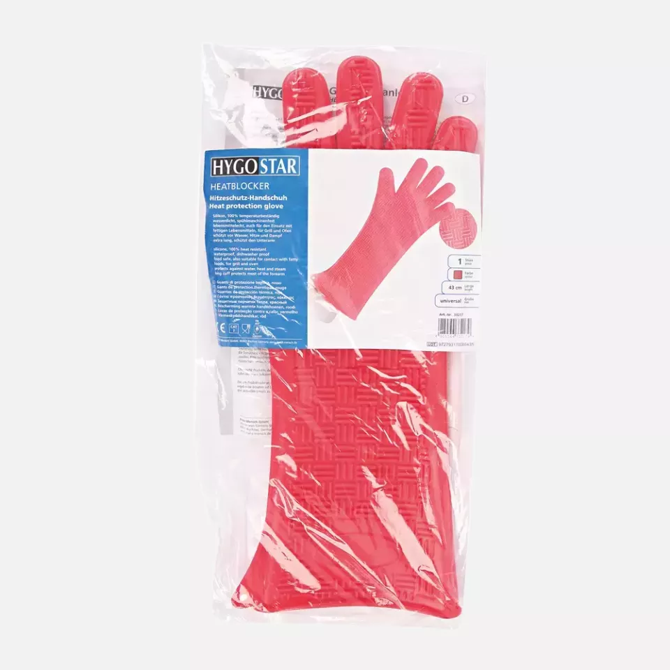 HygoStar 33217, Heatblocker Silicone Oven Gloves, 43 cm, Red, image 3, gallery thumbnail