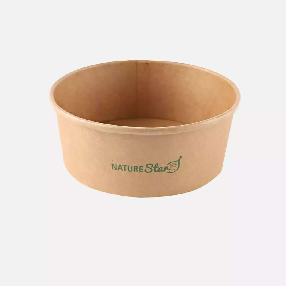 NATUREStar 417175, Caesar Organic Salad Bowls, 750 ml, Ø 150 mm, Kraft Paper/PE, FSC®-mix, image 1