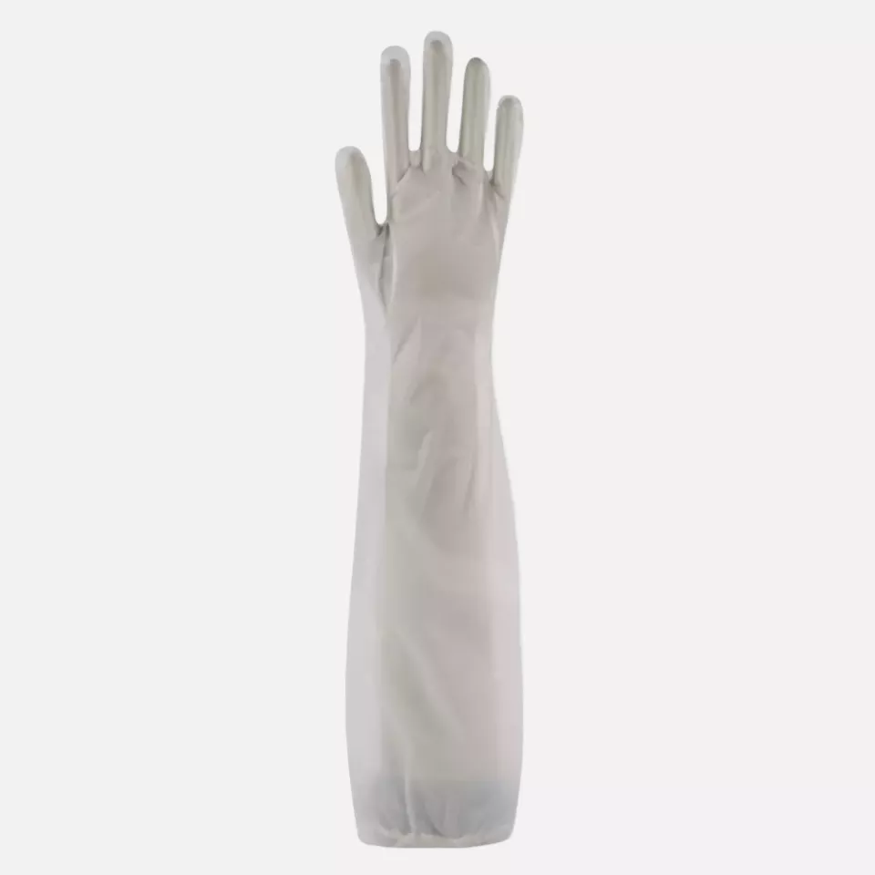 HygoStar 263153, Grip Long CPE Gloves, Transparent, image 1, gallery thumbnail