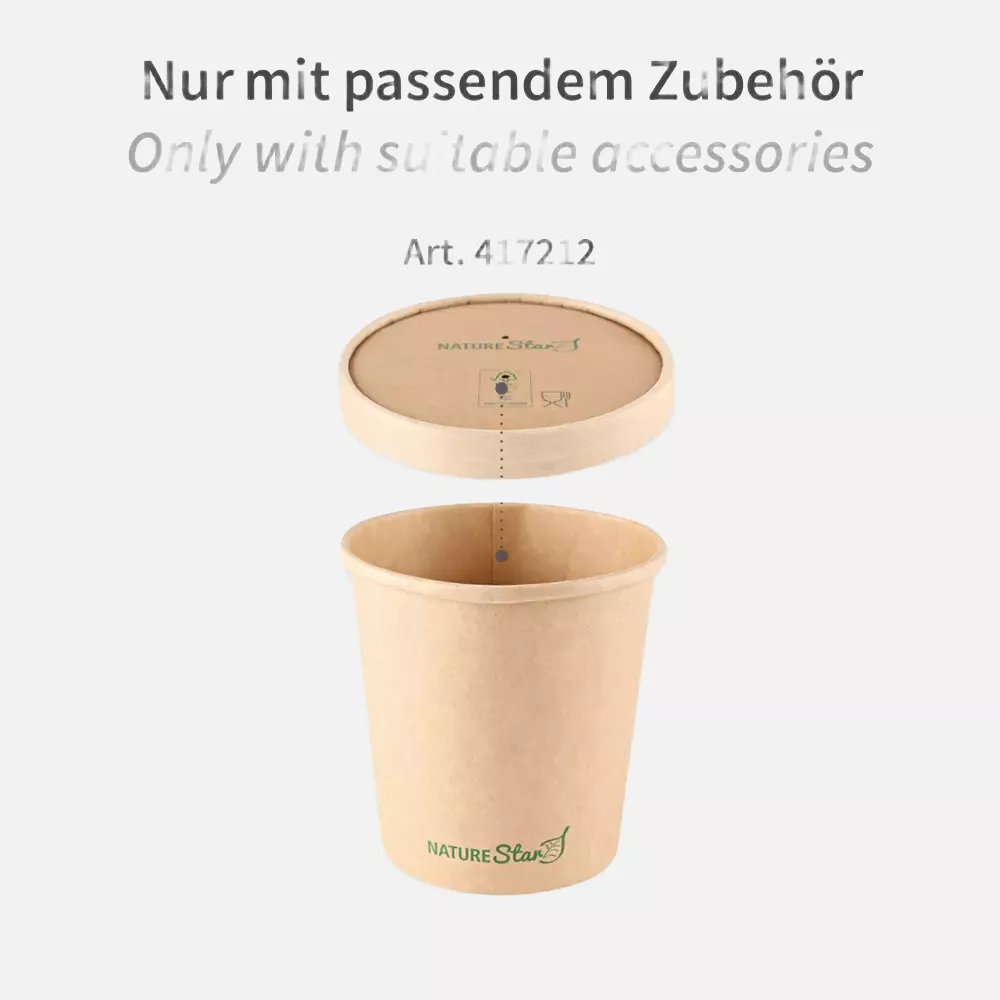NATUREStar 417275, Minestrone Kraft Paper/PE Soup Cups, 750 ml, ø 116 mm x 115 mm, FSC®-mix, image 8