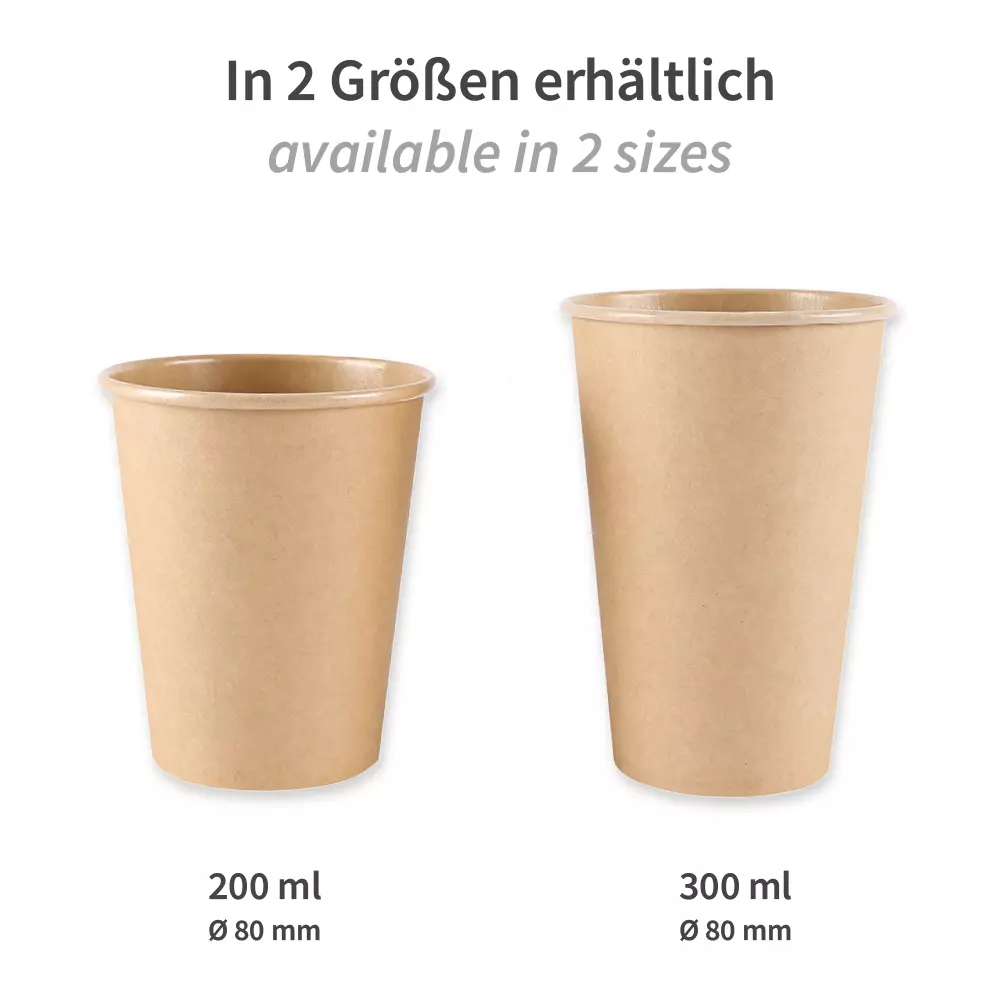 NATUREStar 407083, Kraft Coffee Cups, 200 ml / 8 oz, ø 80 mm, FSC®-Mix, image 3