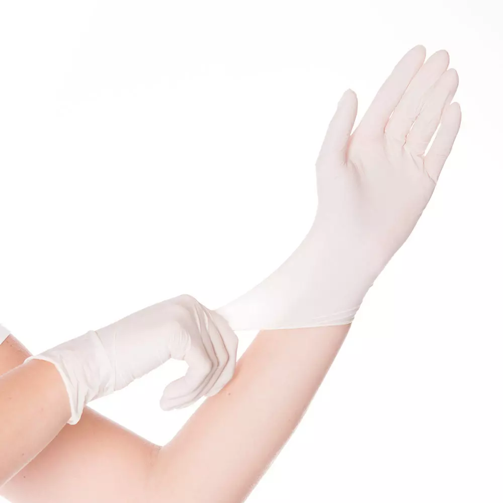 HygoNorm 26509, Skin Light Latex Gloves, Powdered, image 1
