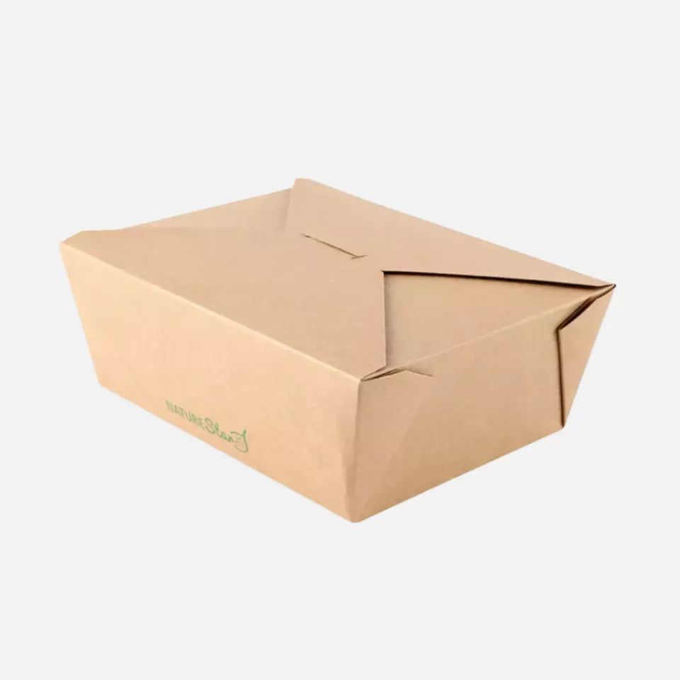 NATUREStar 417316, Menu Organic Food Boxes, 162 x 132 x 64 mm, Kraft Paper/PE, FSC®-mix, image 2, gallery thumbnail