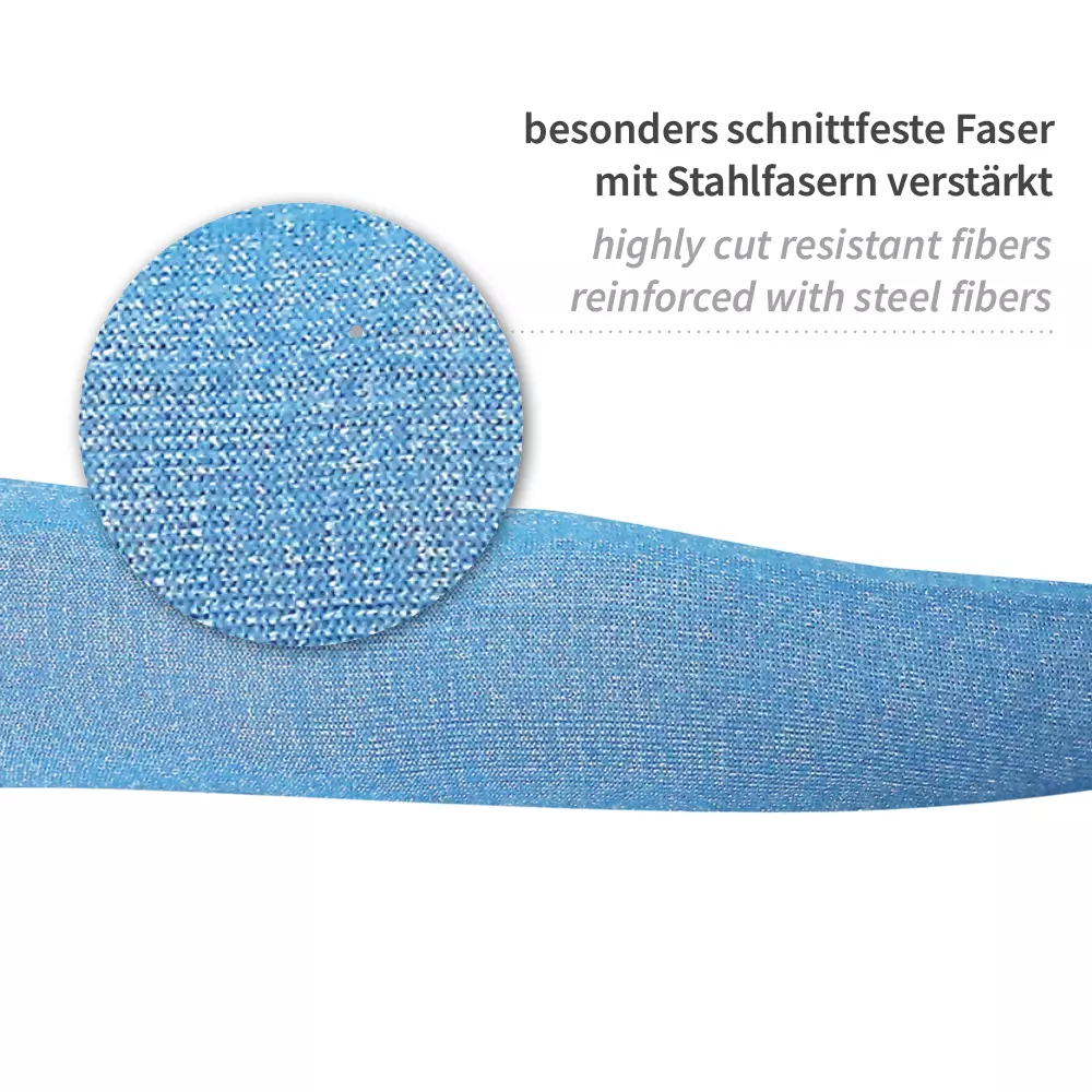 HygoStar 336806, Schnittschutz Allfood Edelstahlfaser-Schutzärmel, Blau, image 2