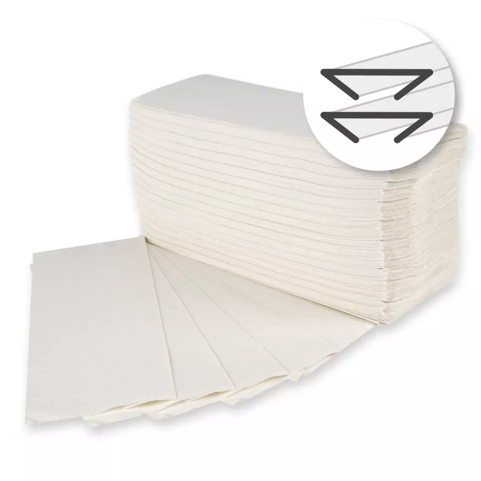 HygoClean 30405, 2-lagige C-Falz Papierhandtücher, Hochweiß, image 4, gallery thumbnail