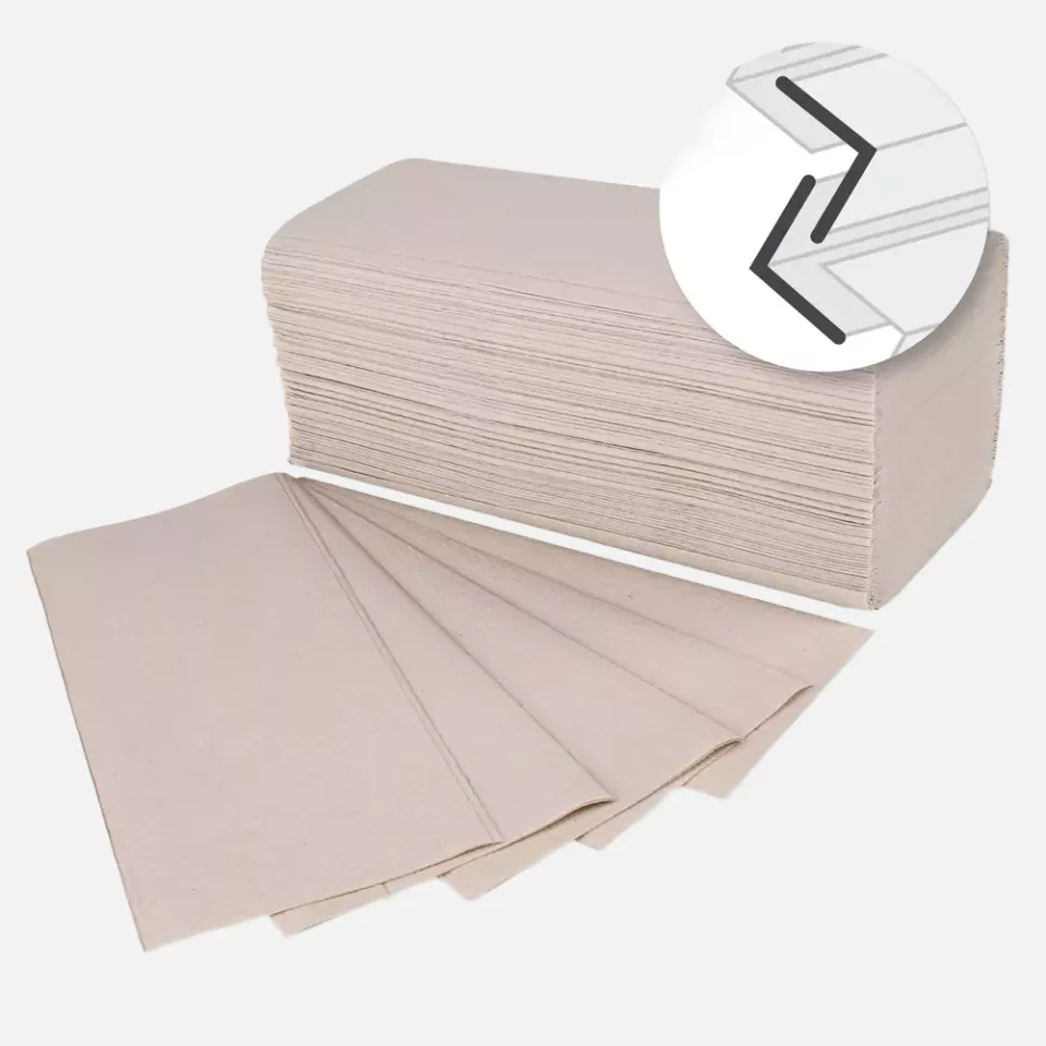 NATUREStar 304035, 2-lagige Recycling-Papierhandtücher, V-Falz, Natur, Bio, image 4, gallery thumbnail