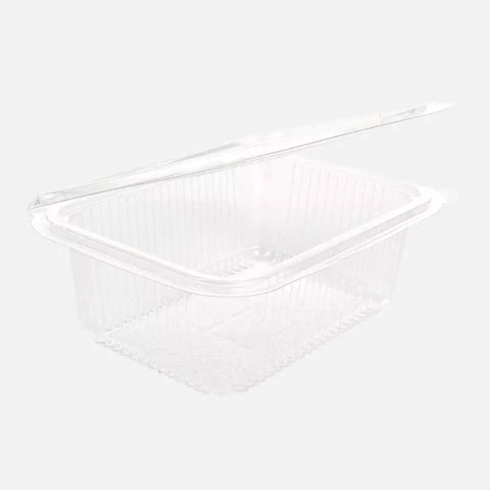 Franz Mensch 423905, Organic PLA Deli and Salad Bowls with Hinged Lid, 1000 ml, image 1, gallery thumbnail