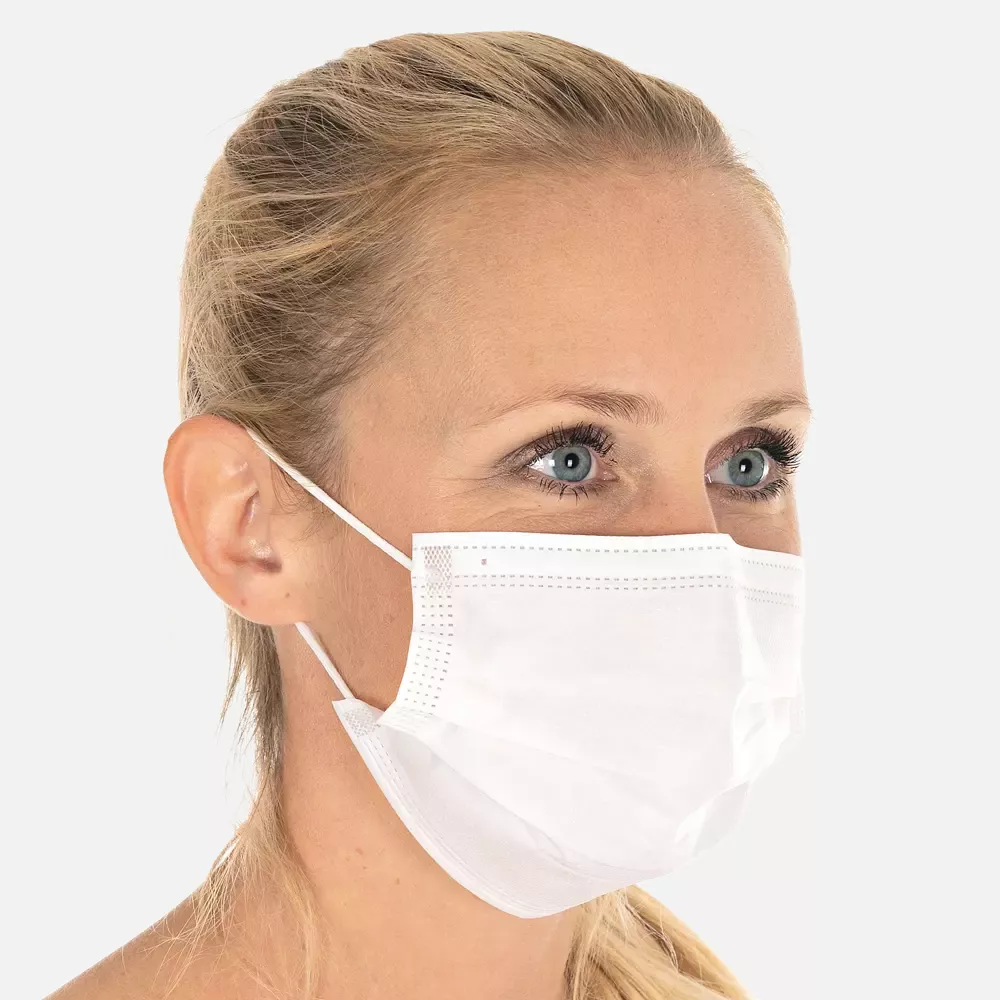 HygoStar 29140P, PP Face Masks, Civil Use, 3-Ply, Economy Pack, White, image 2