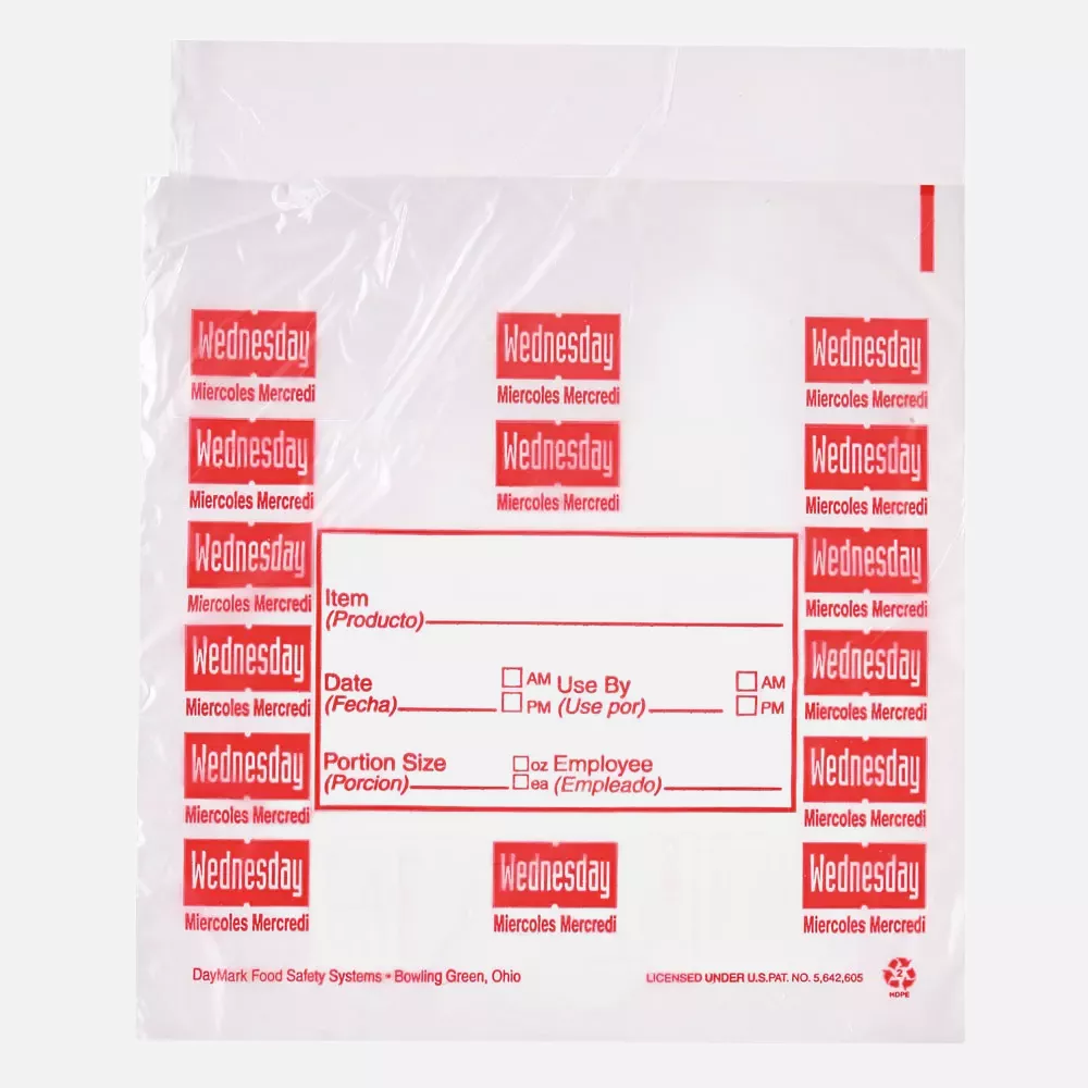 HygoStar 32253, HDPE Portion Bags, Wednesday, 165 x 178 mm, image 1