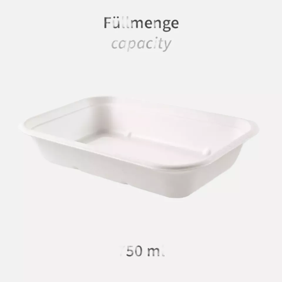 NATUREStar 41171, Puro Organic Bagasse Trays, 212 x 140 x 38 mm, 750 ml, image 2, gallery thumbnail