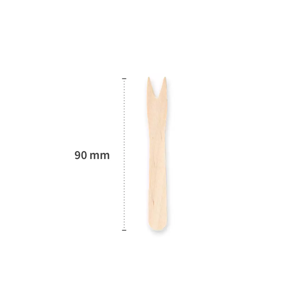 NATUREStar 38851, Organic Wood French Fries Forks, 90 mm, image 2