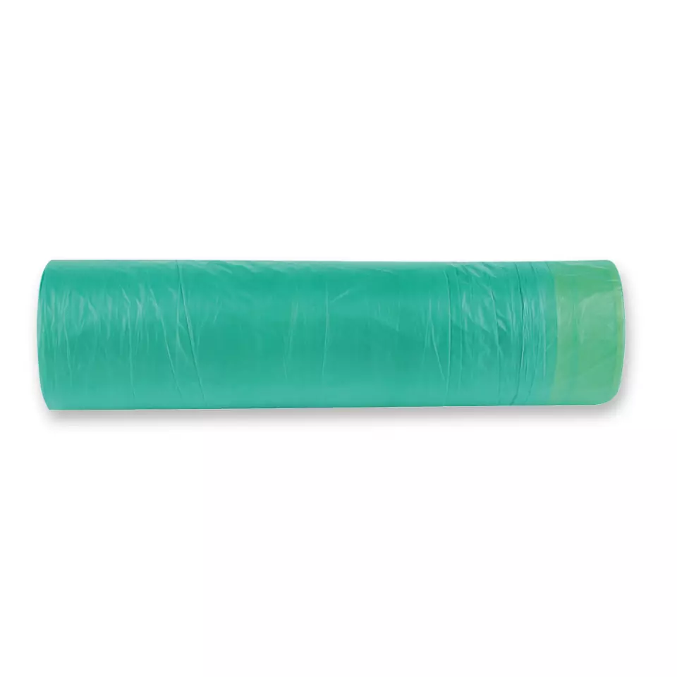 HygoClean 32998, HDPE Drawstring Garbage Bags, 60 l, Green, Roll, image 2, gallery thumbnail