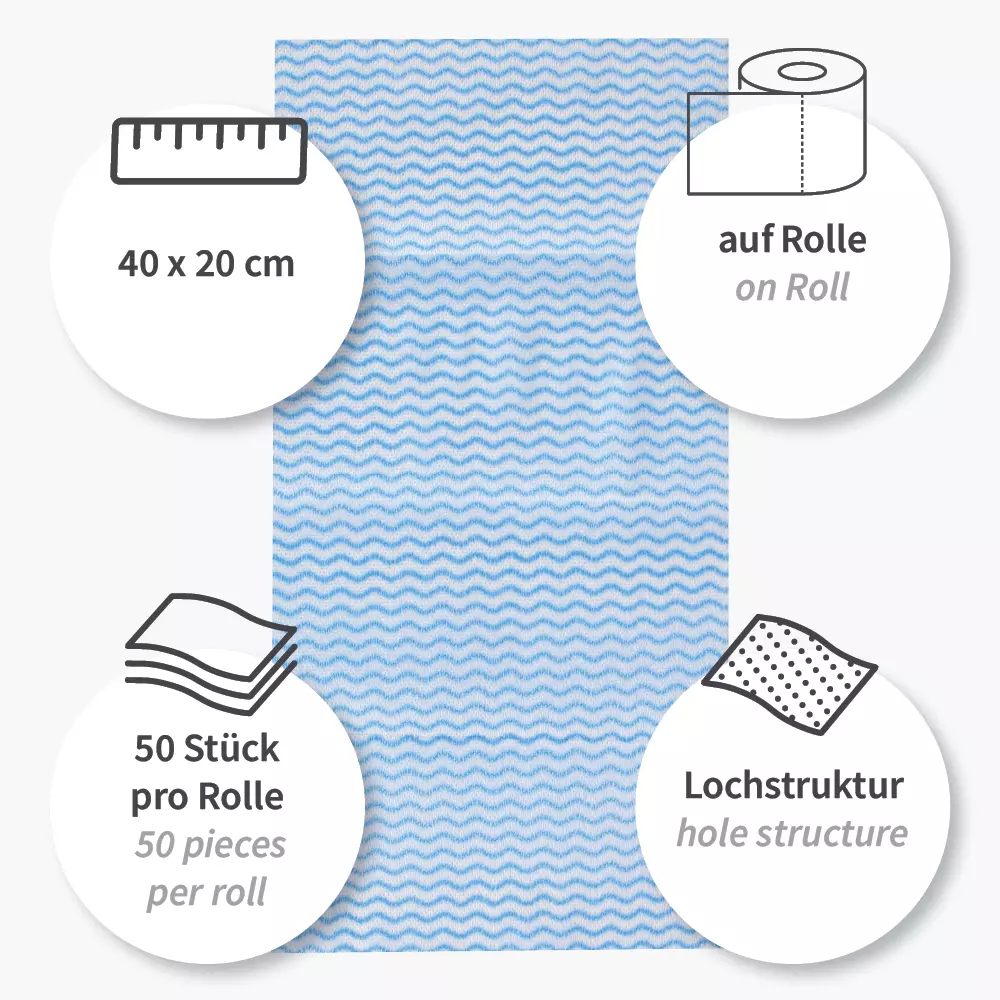 HygoClean 316150, Viscose/Polyester Dishcloths, Roll, image 7