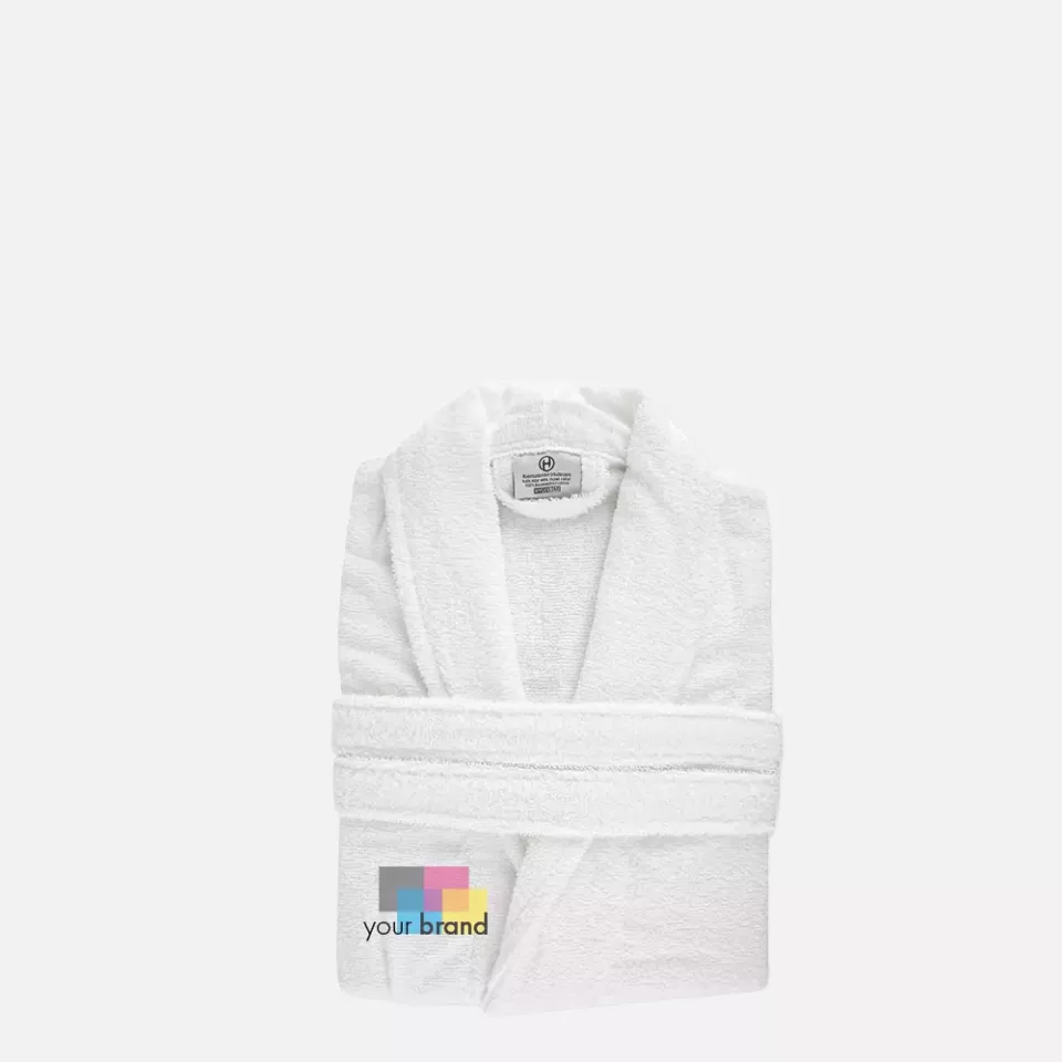 HygoStar 55852, Shawl Collar Cotton Bathrobes, image 3, gallery thumbnail