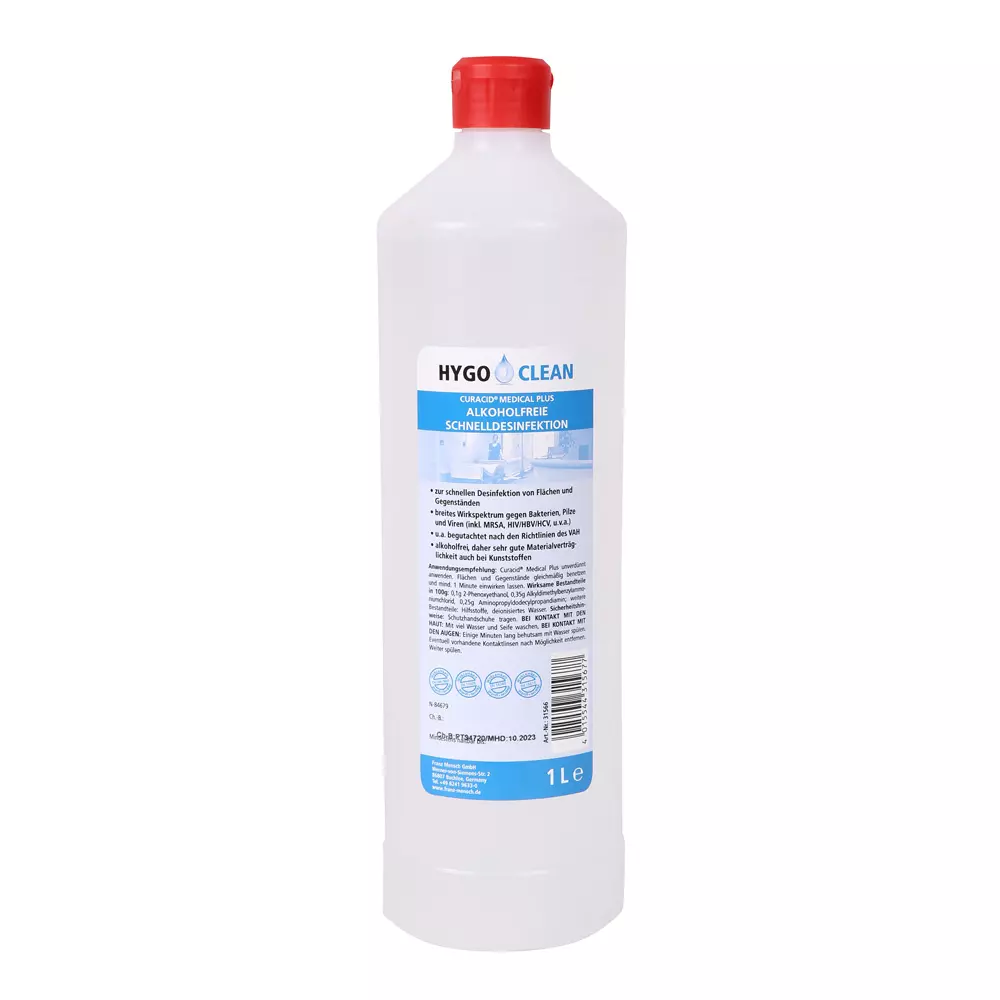HygoClean 31566, Alkoholfreie Schnelldesinfektion, 1 l