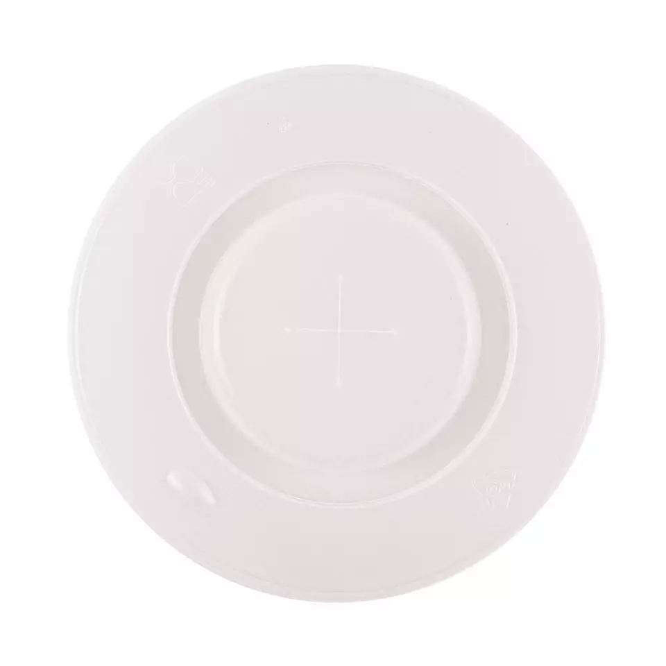 HygoStar 40051, Flat PS Lids for Paper Cups, Ø 90 mm, Transparent, image 1, gallery thumbnail