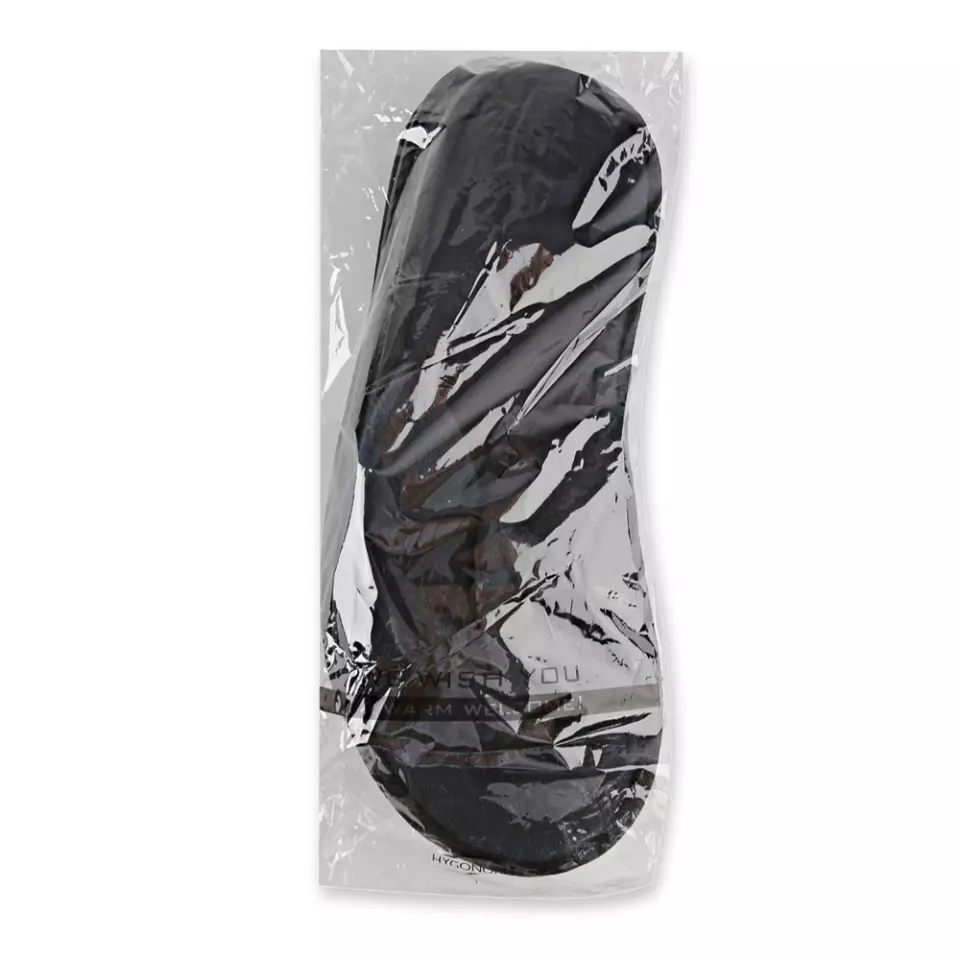 Hygostar 55581, Deluxe Velour Slippers, Black, image 3, gallery thumbnail