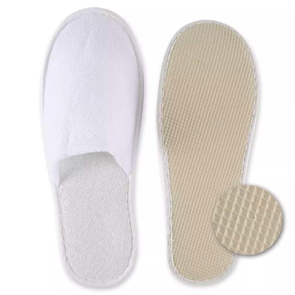 HygoNorm 55516, Classic Polyester Slippers, Closed, White, image 2, gallery thumbnail