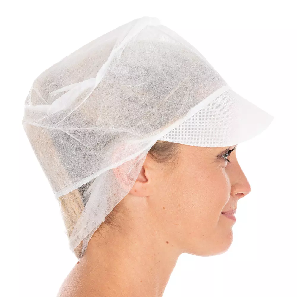 HygoNorm 128899, Eco Peaked Snood Caps, ø 31 cm, White, PP, image 2