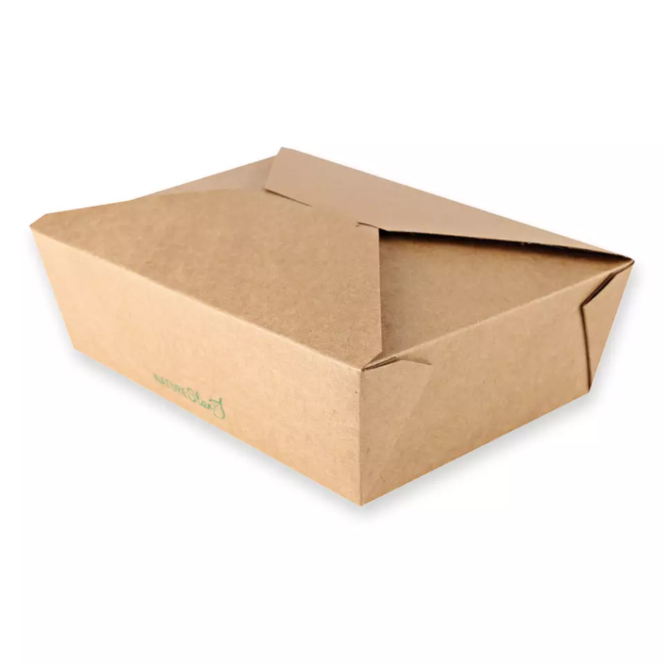 NATUREStar 416321, Menu Organic Food Boxes, 215 x 162 x 64 mm, Kraft Paper/PLA, image 1, gallery thumbnail