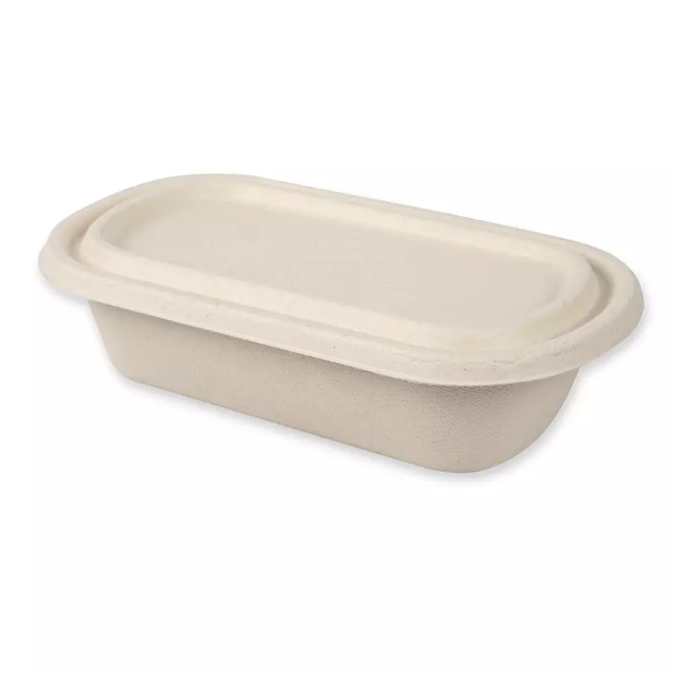 NATUREStar 411515, Organic Bagasse Snack Trays, 236 x 135 x 55 mm, 800 ml, Oval, image 8, gallery thumbnail