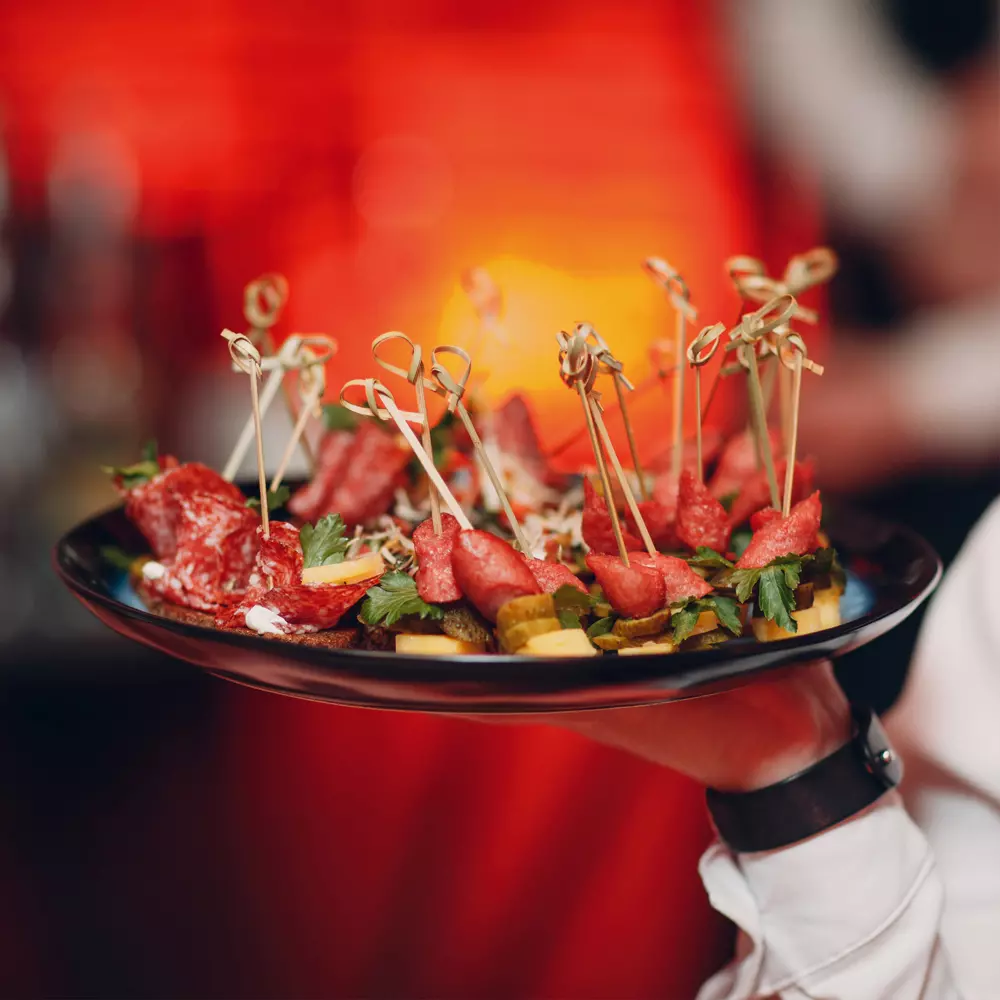 NATUREStar 389671, Loop Organic Bamboo Fingerfood Skewers, 120 mm, Natural, image 9