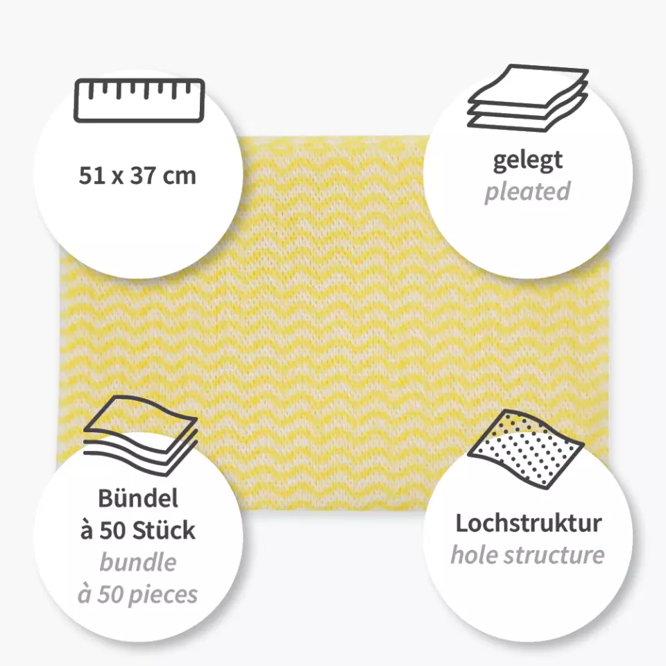 HygoClean 31615, Viscose/Polyester Dishcloths, Pleated, image 9, gallery thumbnail