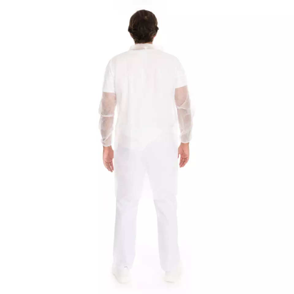 HygoNorm 274299, Eco PP Visitor Gowns with Push Buttons, XXXL, White, image 2, gallery thumbnail