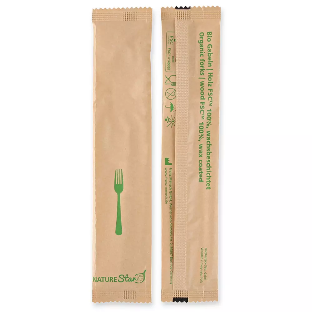 NATUREStar 388566, FSC® 100% Wood Organic Forks, 160 mm, Wax Coated, image 4