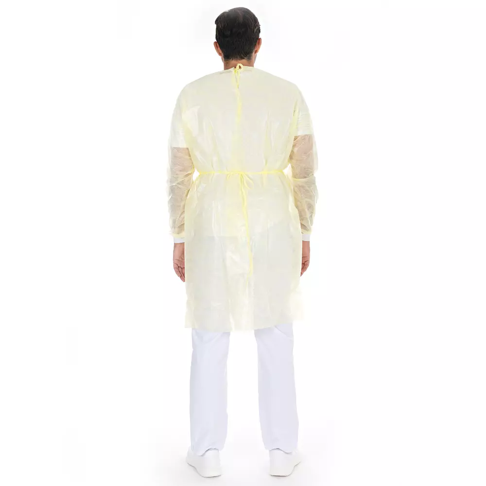 HygoStar 27763, PP/PE-laminierte Kittel, Bindebänder im Nacken, image 4