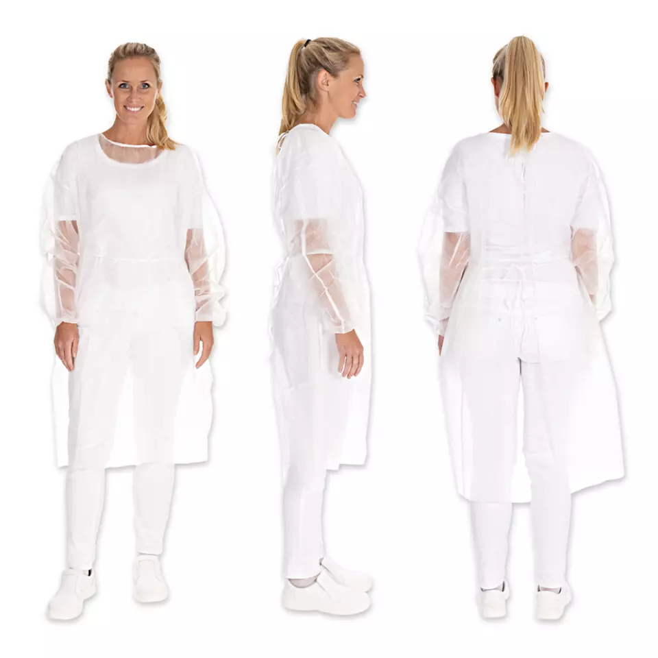 HygoStar 27740, PP Gowns with Elastic Wrist Band, image 7, gallery thumbnail