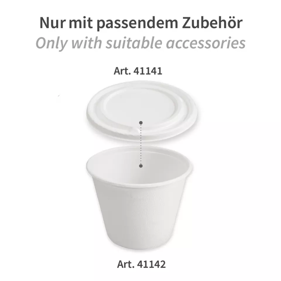 NATUREStar 41142, Organic Bagasse Soup Cups, 425 ml, Ø 105 mm, 77 mm deep, image 3, gallery thumbnail