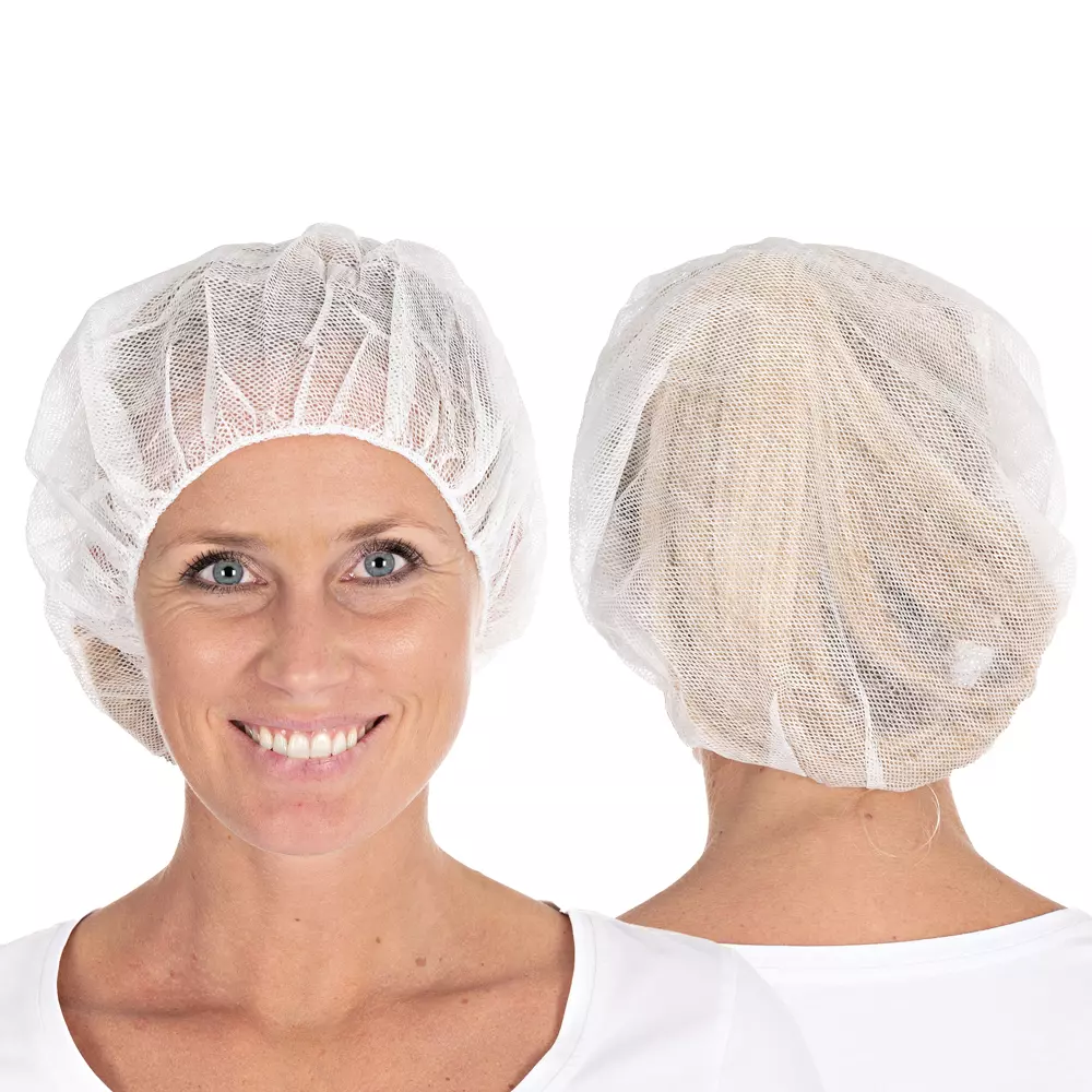 HygoStar 1220, Viscose Bouffant Caps, Perforated, ø 53 cm, White, image 2
