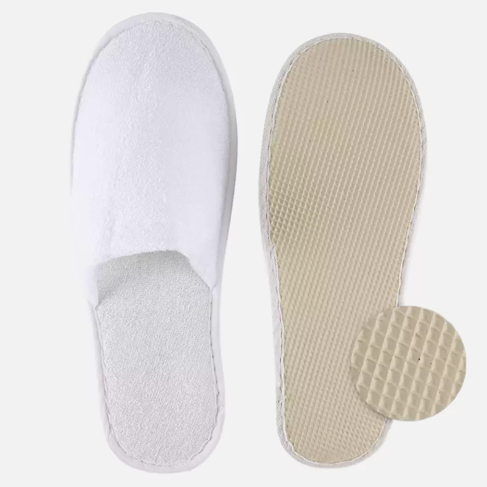 HygoNorm 55516, Classic Polyester Slippers, Closed, White, image 2, gallery thumbnail