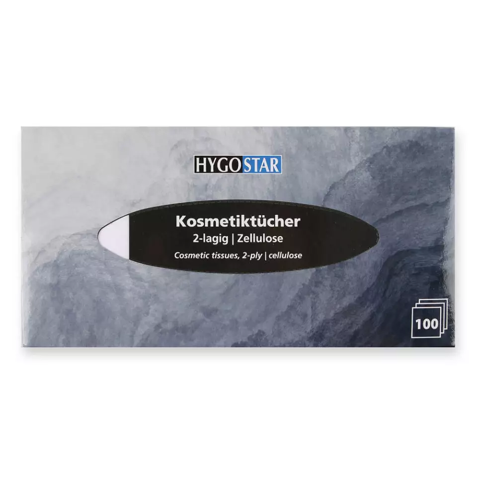 Hygostar 30471, 2-Ply Cellulose Cosmetic Tissues, White, image 1, gallery thumbnail