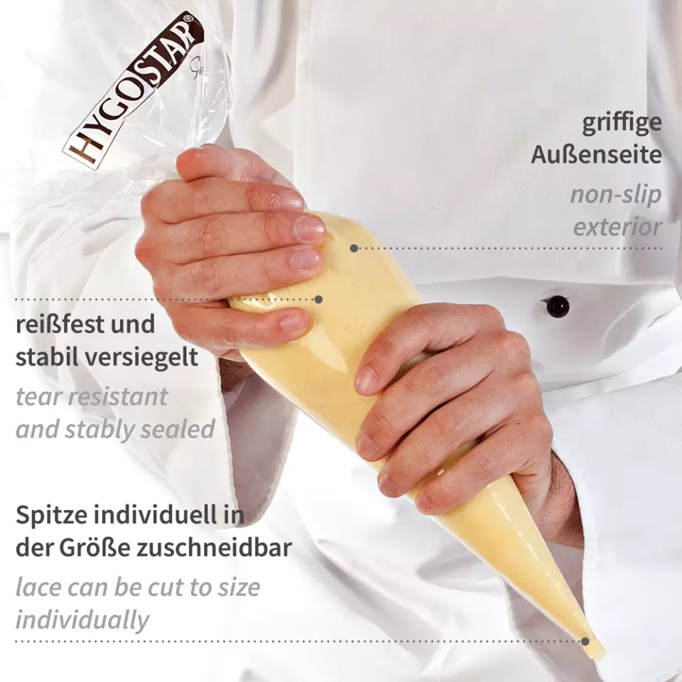 HygoStar 32219, Cool LDPE Pastry Tubes, 59 x 28 cm, Transparent, image 4, gallery thumbnail