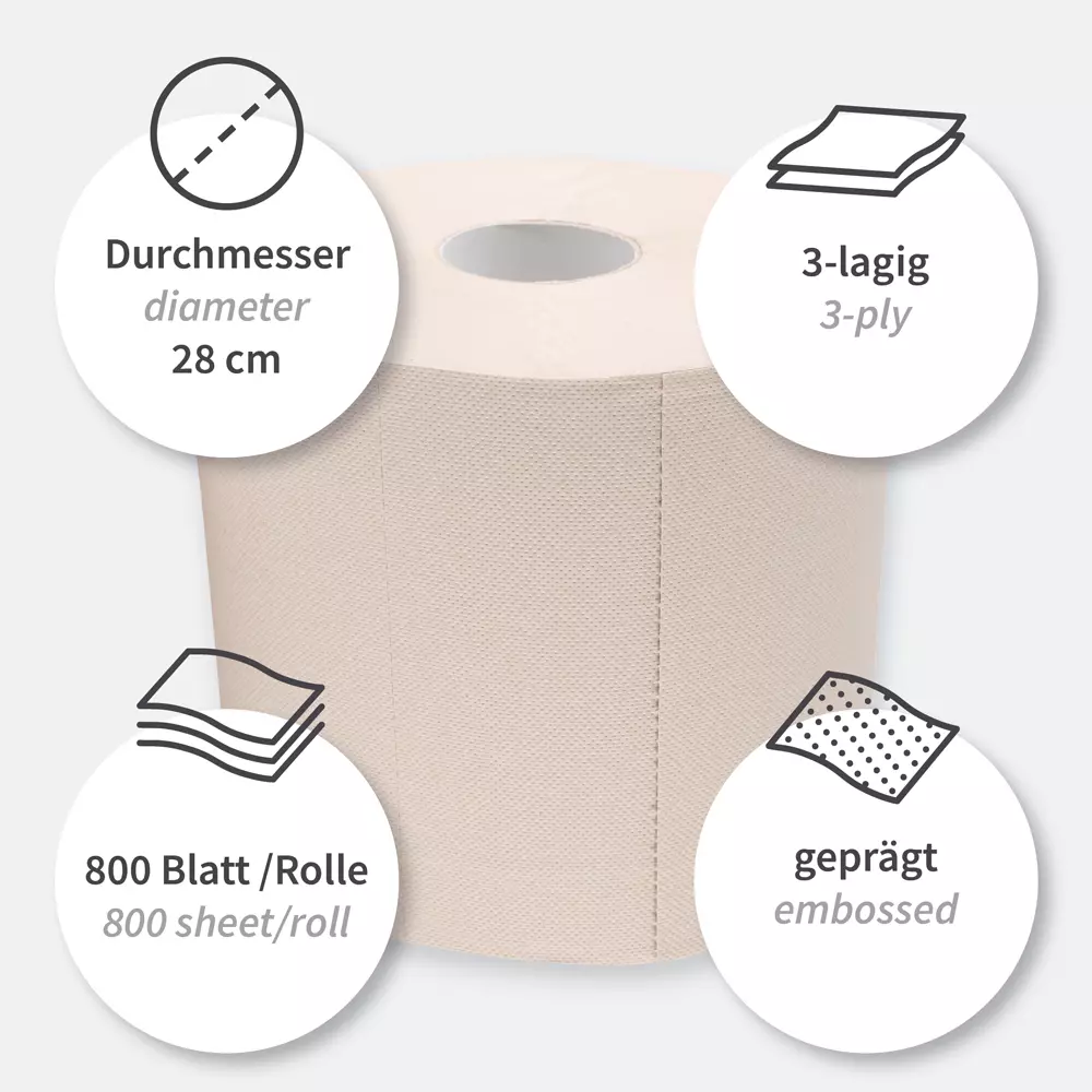 NATUREStar 304435, Organic Recycled 3-Ply Cleaning Papers, Natural, FSC®-Recycled, image 3