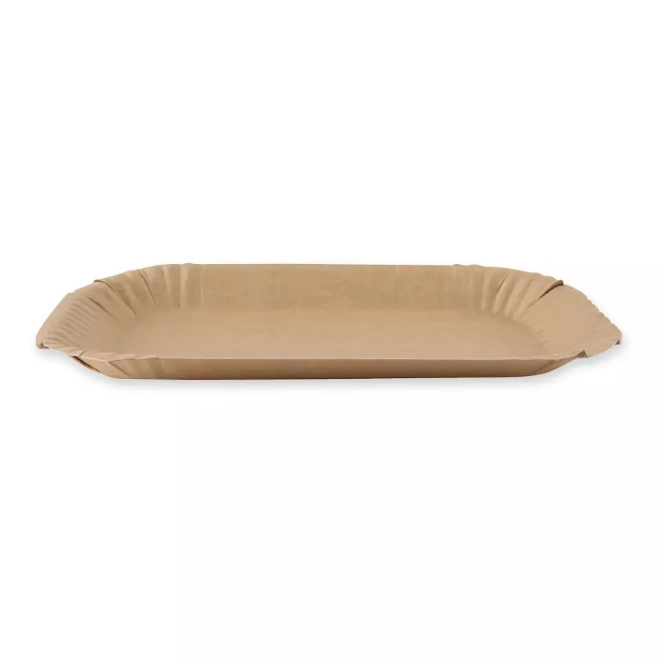 Franz Mensch 415195, Organic Kraft Paper Trays, Rectangular, 150 x 230 x 20 mm, FSC®-mix, image 2, gallery thumbnail
