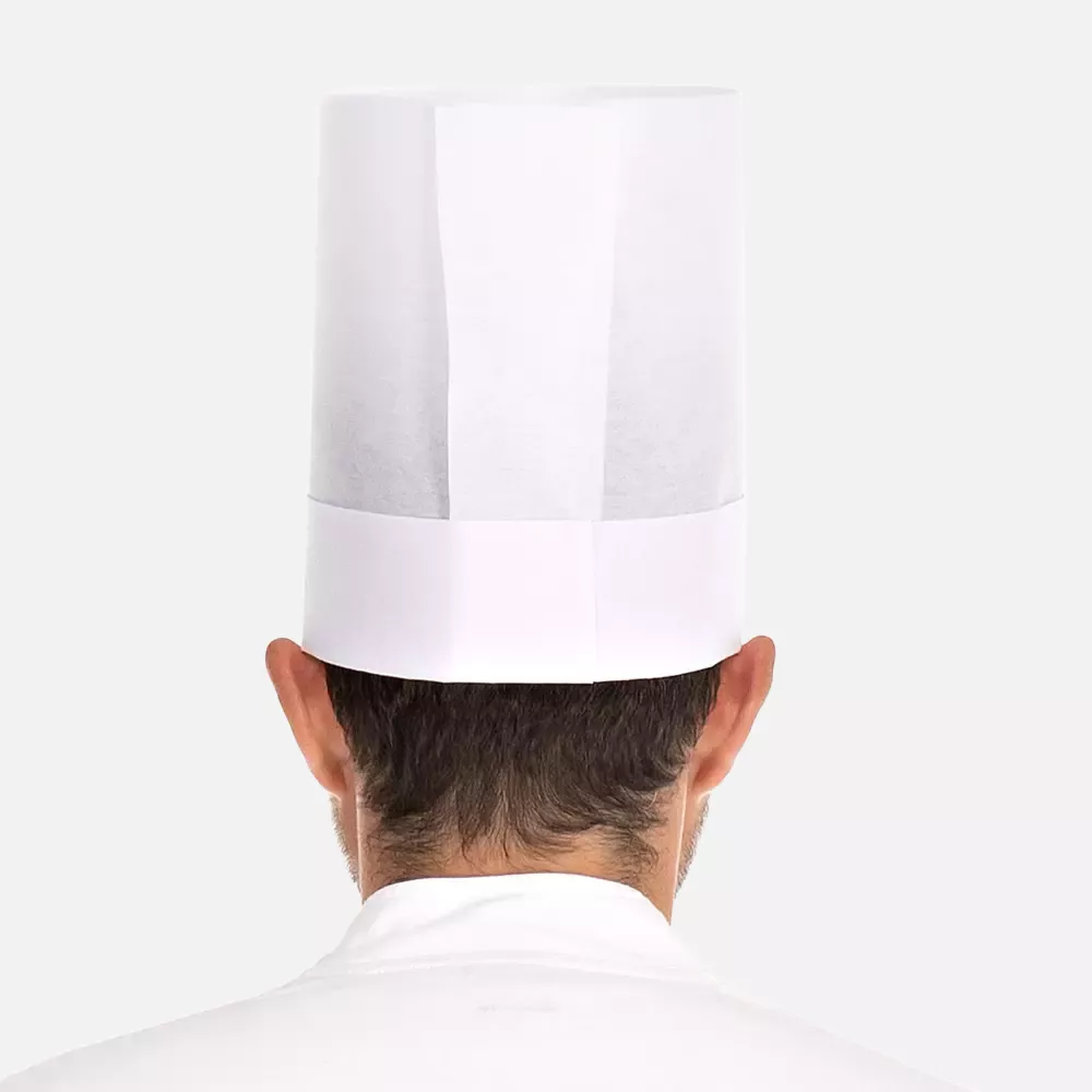HygoStar 0971, Europa Extra Chef's Hat, 22 cm, White (Viscose, Exposed), image 4