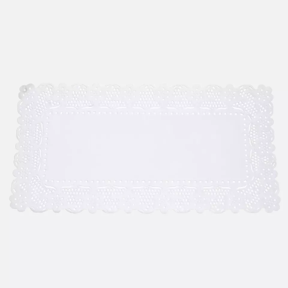HygoStar 36301, Rectangular Paper Doilies, 18 x 30 cm, White, image 1, gallery thumbnail