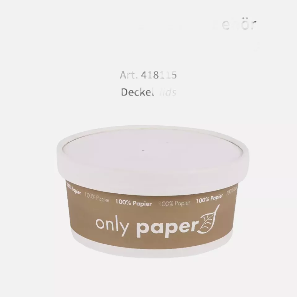 NATUREStar 418175, Organic Paperboard Salad Bowls, 750 ml, ø 150 mm, image 3, gallery thumbnail