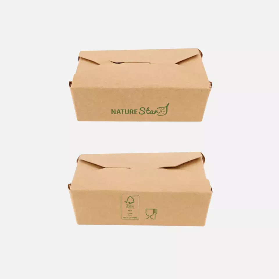 NATUREStar 417312, Menu Kraft Paper/PE Organic Food Boxes, 130 x 105 x 35 mm, FSC®-Mix, image 6, gallery thumbnail