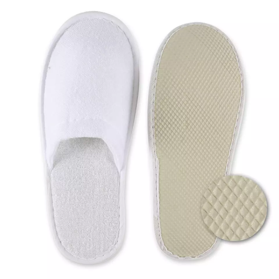 Hygonorm 55515, Classic Polyester Slippers, White, Closed, image 2, gallery thumbnail