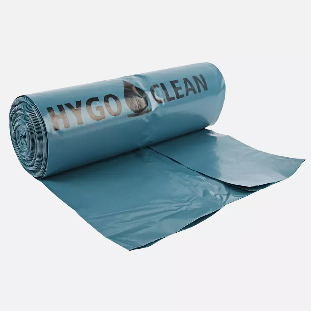 HygoClean 32441, Premium LDPE Waste Bags, 160 l, Blue, Roll, image 2
