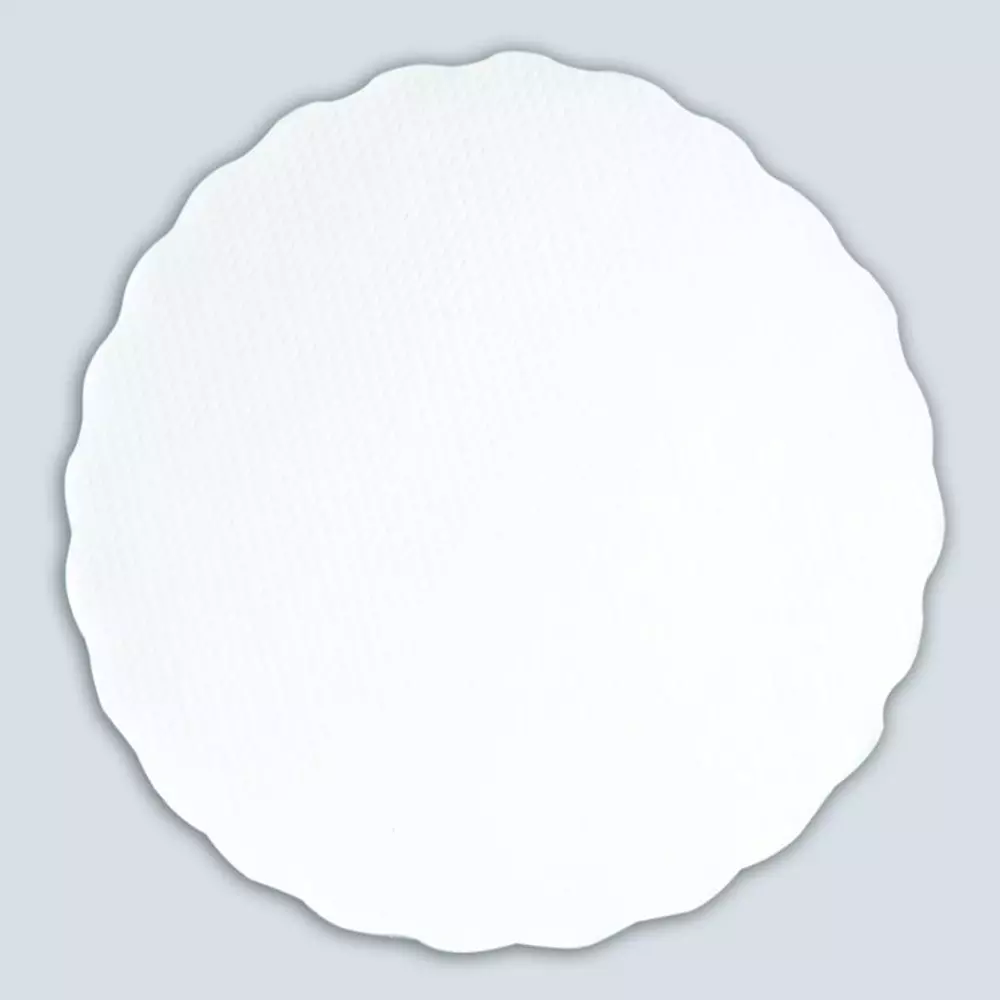 HygoStar 38120, Round Paper Plates, Ø 20 cm, White