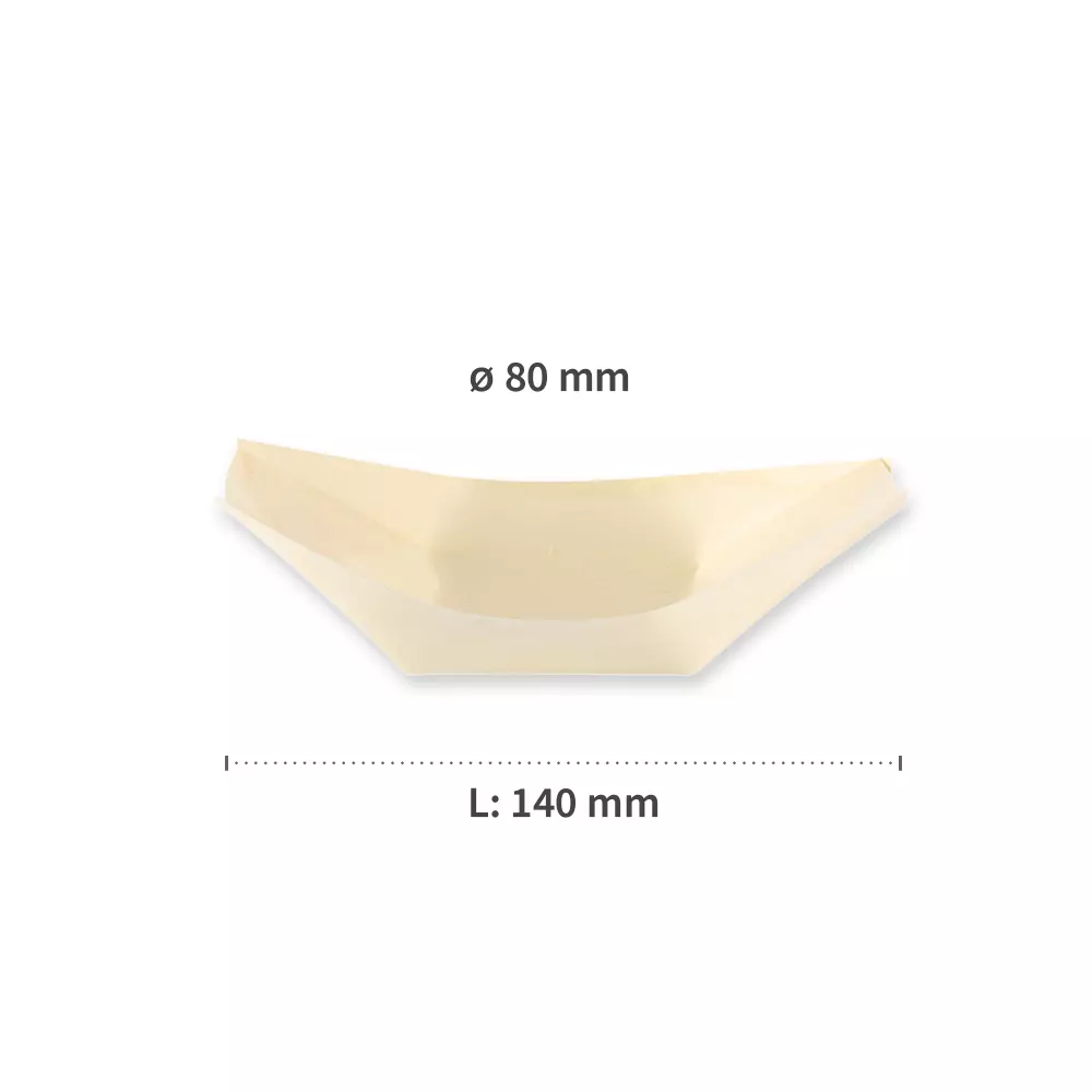 NATUREStar 38834, Organic Wood Fingerfood Boat, 140 x 80 mm, image 5